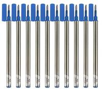 Sipliv standard international roulant recharges de stylo à bille, paquet de 10 PCS, 0,5 mm, encre bleue