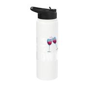 Sips About To Go Down May Contain Wine Tasting Drôle Stainless Steel Insulated Water Bottle