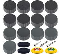 SIQUK 130 Pièces Disques de Ponçage 75mm Disques Abrasifs Ronds Grain 80-10000 Papier de Verre Sec à l'eau Feuilles Abrasives pour Métal Ponceuse Polissage Auto