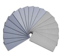 SIQUK 18 pièces Assortiment de papier de verre pour papier de verre sec et humide 3000 5000 7000 Papier abrasif à fort grain