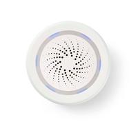 Sirène à LED Wi-Fi SmartLife Alimentation Secteur 8 Sons 85dB Blanc