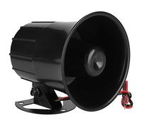 Sirène Alarme Etérieure 110 DB, 12 V - Klaon Puissant pour Sécurité Maison/Filaire/Noir - Idéal pour Familles, Propriétaires & Locataires