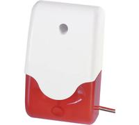 Sirène d'alarme avec gyrophare ABUS SG1681 100 dB rouge intérieure, extérieure