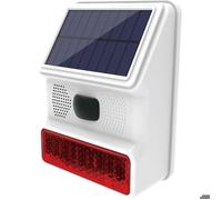 Sirène d'alarme extérieure sans fil - Virex® - Alimentation solaire - Volume 110 dB - Étanchéité IP65 - 433 MHz