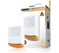 Sirene d'alarme factice - KONIG - Effet dissuasif - Boitier plastique - LED clignotante