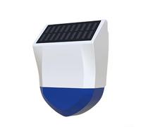 Sirène d'extérieur à énergie solaire stroboscopique pour Tuya pour ZigBee pour maison intelligente | Alarme de sécurité ABS résistante aux intempéries avec son et visuel | Design résistant à la pluie