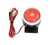 Sirène d'intérieur filaire 120 dB 12 V CC avec buzzer à décibels élevés | Boîtier en métal et ABS, son fort de 120 dB, câble 12 V DC, lot de 2 pour systèmes de sécurité à domicile