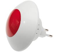 Sirène intérieure, 90 dB, 230 V AC, lampe LED, indice de protection IP20