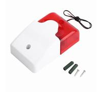 Sirène stroboscopique filaire, alarme sonore durable, lumière clignotante 12 V, sirène stroboscopique pour 99 zones, maison sans fil