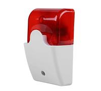 Sirène Stroboscopique Filaire Avec Alarme Sonore - Lumière Rouge Flash 110dB Pour Système D'Alarme Sécurité À Domicile, Société, Entrepôt