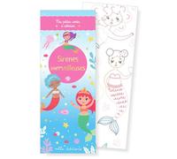 Sirènes merveilleuses - Mes petites cartes à colorier 35 illustrations à personnaliser - Collectif - Mila Boutan Eds - broché - Document jeunesse
