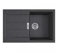 SIRIUS - 2.0 S2D 611-78 Tectonite® Evier à encastrer Noir