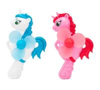 SIROCO Mini Ventilateur Manuel Licorne 19 cm Portable en Couleur Aléatoire - Ventilo à Main pour Enfants, Refroidissement Été