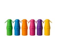 SIROCO Pack de 3 Mini Ventilateurs de Poche Sans Fil 11 cm à Piles avec Cordon Couleur Aléatoire Idéal pour Rafraîchir