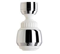 Siroflex 2505/50S Sirius Brise-jet aérateur-douchette de Robinet Cuisine, Fabriqué en Italie, Chromé Blanc Aérateur de Robinet avec double rotule| Aérateur de Robinet avec Filtre Conservation de l’eau