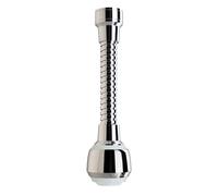 Siroflex 2510/1S Brise-Jet Flexible Laiton Milady Chromé Blanc | Aérateur douchette chromé blanc, aérateur robinets de cuisine, accessoire flexible en laiton, Made in Italy