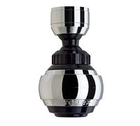 Siroflex 2525/5S Brise jet aérateur douchette Saturn Robinet cuisine Made in Italy Chromé Noir | Aérateur robinet sur rotule | économie eau