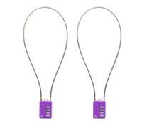 SISAV Cadenas à combinaison de câble à 4 chiffres de 50,8 cm pour casier de gymnase scolaire, casque, classeurs, boîte à outils, valise de voyage, sac à dos, câble de 3 mm de diamètre,