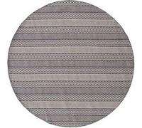 Tapis Rond Imprimé Sishu 200cm Gris