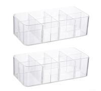 SiSinkal Boîte de rangement pour sous-vêtements, soutiens-gorge et chaussettes avec couvercle, 27 x 13 x 8,2 cm, organiseur de tiroir multi-compartiments pour la maison, la chambre à coucher, le