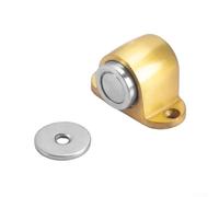 SiSinkal Butée de Porte magnétique en Acier Inoxydable avec vis de loquet - Fixation au Sol - Aimant Puissant - Design élégant et épuré - pour la Maison et Le Bureau - Doré
