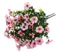 SiSinkal Eucalyptus artificiel violet en soie pour la maison, les événements de mariage, construction en soie et PVC souple, 35 x 21 cm pour décoration de photographie (D)