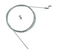SiSinkal Kit de réparation de câble d'accélérateur pour Tondeuse à Gazon avec Crochet en Z - 200 cm - Fil d'acier de Rechange pour Machines de Jardin