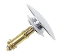 SiSinkal Kit de vidage pour lavabo de Salle de Bain en Laiton chromé avec Bouton Poussoir clic-clac, Bouchon de vidange étanche, Joint en Caoutchouc M8, Filetage M8, Compatible avec la Plupart des