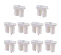 SiSinkal Lot de 10 boîtiers d'alimentation Double 3 V Taille D compatibles avec Les Accessoires de chaudière à gaz et Chauffe-Eau Courants, boîtier en ABS 8 x 9 cm pour Une Livraison d'énergie fiable
