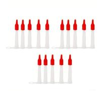SiSinkal Lot de 15 Buses refermables en Silicone conçues pour s'adapter aux Cartouches Standard EU3, Fonction hermétique