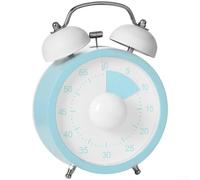 SiSinkal Minuteur visuel avec alarme forte pour la cuisine et l'étude, grand écran horloge compte à rebours pour la gestion du temps, réglage de rotation facile, pour batterie non incluse, vert (rond