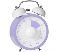 SiSinkal Minuteur visuel avec alarme forte pour la cuisine et l'étude, grand écran horloge compte à rebours pour la gestion du temps, réglage de rotation facile, pour batterie non incluse, vert (rond