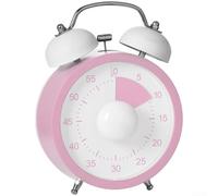 SiSinkal Minuteur visuel avec alarme forte pour la cuisine et l'étude, grand écran horloge compte à rebours pour la gestion du temps, réglage de rotation facile, pour batterie non incluse, vert (rond