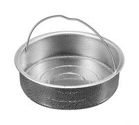 SiSinkal Panier vapeur multi-usage en acier inoxydable avec poignées sûres pour cuire à la vapeur des légumes et des boulettes, passoire pliable et insert de rondelle de riz pour une préparation