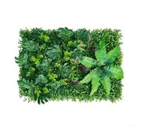 SiSinkal Panneau Mural en Herbe Verte Artificielle, 40 x 60 cm, Tapis Mural pour intérieur et extérieur, haie décorative pour Jardin, Maison, Bureau (2)