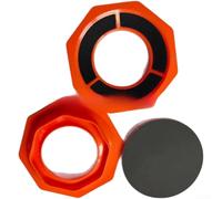 SiSinkal Support de papier abrasif hexagonal antidérapant pour boules de bowling, base en plastique stable pour un polissage fiable, gadget de sport portable pour la préparation et l'entretien du jeu