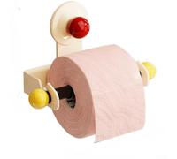 SiSinkal Support de toilette monté sur perceuse avec forte aspiration sous vide, distributeur de mouchoirs en tube amovible avec ouverture pour l'accès, solution de rangement de salle de bain pour une