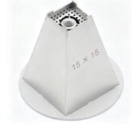 SiSinkal TC4 Buse en titane pour BGA pour station de reprise - Guide de chauffage compatible pour les tâches de réparation de copeaux - Montage supérieur ou inférieur en option (15 mm x 15 mm)