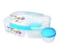 SISTEMA Boîte alimentaire repas a clips 3 compartiments + 1 boîte yaourt To Go - 2L G