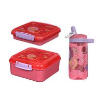 Sistema Expressions Enfants Boîte à déjeuner & Bouteille d'eau Set | Bento Cube (1,25L), Boîte à sandwich (450ml) & Bouteille Easy Sip (500ml) | Space Kitty Popsicle