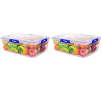 Sistema KLIP IT PLUS Récipient de conservation alimentaire | Forme rectangulaire7,5 litres | Boîte alimentaire empilable et hermétique compatible réfrigérateur/congélateur | Plastique sans BPA