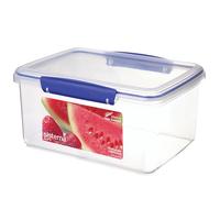 Sistema KLIP IT Récipient de conservation des aliments | Récipient aliments préparés empilables avec couvercle | 3 L | sans BPA | Clips bleus | 1 pièce
