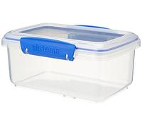 Sistema KLIP IT Récipient de conversation des aliments | Récipient aliments préparés empilables avec couvercle | 1 L | sans BPA | Clips bleus | 1 pièce