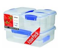 Materiel chr pro Lot de 6 boîtes de rangement - Transparent