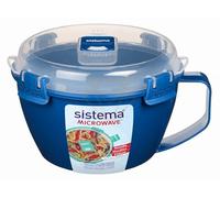 Sistema Lot de 2 bols à pâtes à micro-ondes, sans BPA, passent au lave-vaisselle, 940 ml, couleurs mélangées