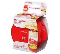 Sistema Microwave Easy Eggs cuiseur à œufs Micro-ondable, 270 ML, Rouge