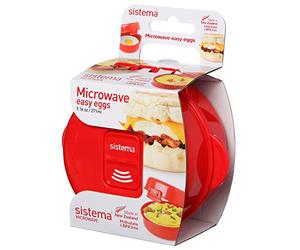 Sistema Microwave Easy Eggs cuiseur à œufs Micro-ondable, 270 ML, Rouge