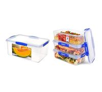 Sistema Récipient de conservation des aliments KLIP IT | 9,6 L | Boîte alimentaire empilable & Klip It Lot de 3 boîtes de conservation alimentaire 2 litres, préparation des repas