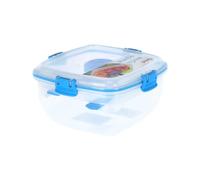 Sistema Salad TO GO | Récipient de conservation alimentaire avec compartiments individuelscouverts de voyage et pot à vinaigrette | 1,1 litre | Sans BPA | Sarcelle [21356-53C]
