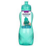 Sistema Twist 'n' Sip Squeeze Sports Water Bottle | Gourde étanche | 600 ml | Sans BPA | Coloris assortis